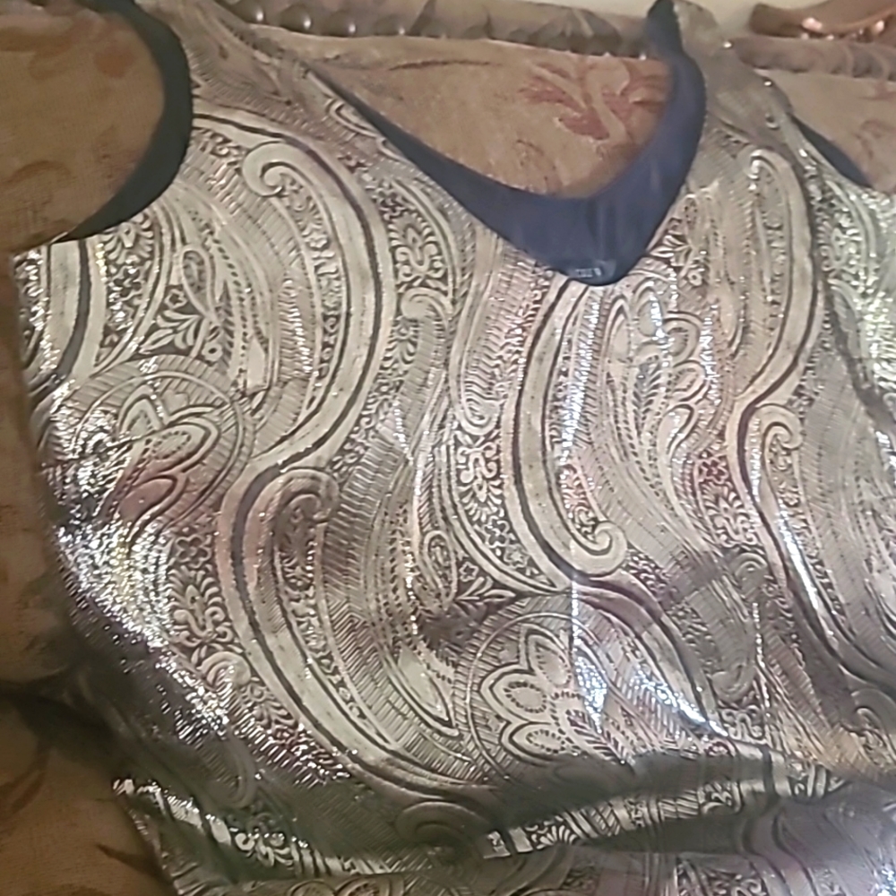 Womens jcrew mattalic top size 4 ever worn